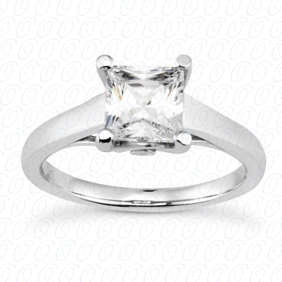 14KP Princess 0.02 CT. SOLITAIRES