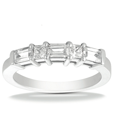 14KP Other Cut Diamond Unique Engagement Ring 