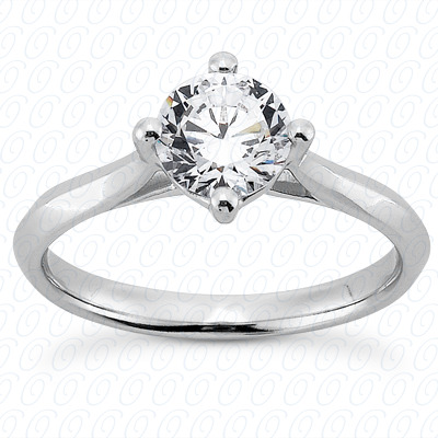 14KP Round 0.00 CT. SOLITAIRES