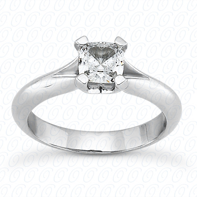 14KP Cushion 0.00 CT. SOLITAIRES