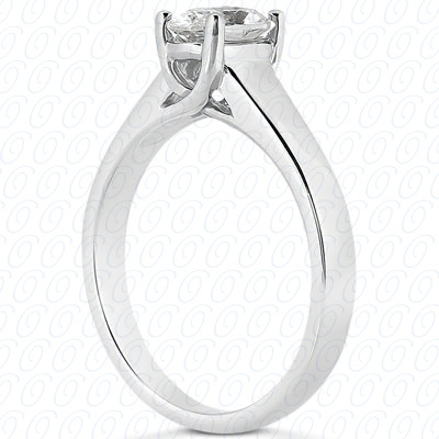 14KT Oval 0.00 CT. SOLITAIRES