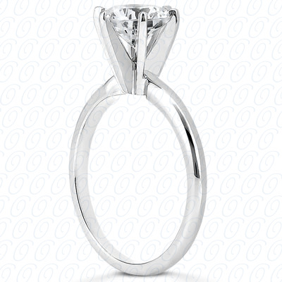 14KP Round 0.00 CT. SOLITAIRES