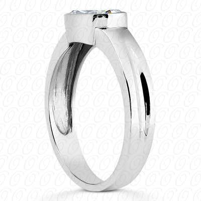 14KT Oval 0.00 CT. SOLITAIRES