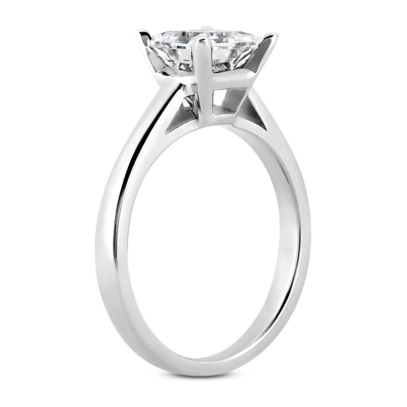 14KT Princess 0.00 CT. SOLITAIRES