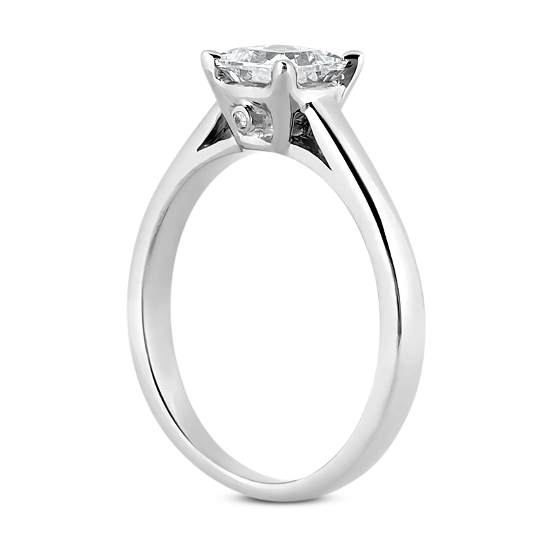 14KT Princess 0.01 CT. SOLITAIRES